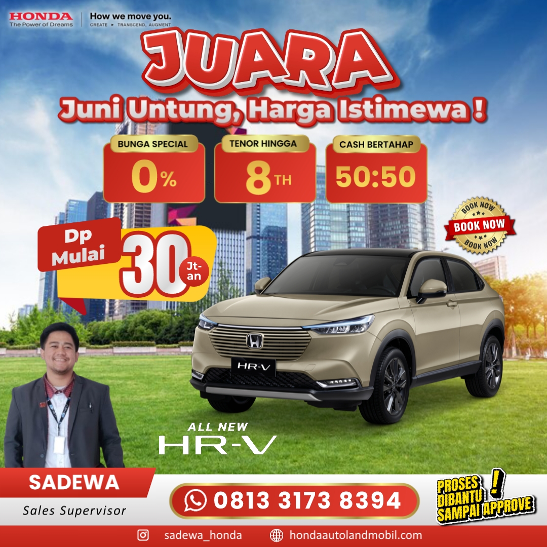 Promo Honda HR-V Special Juni 2025 Jakarta