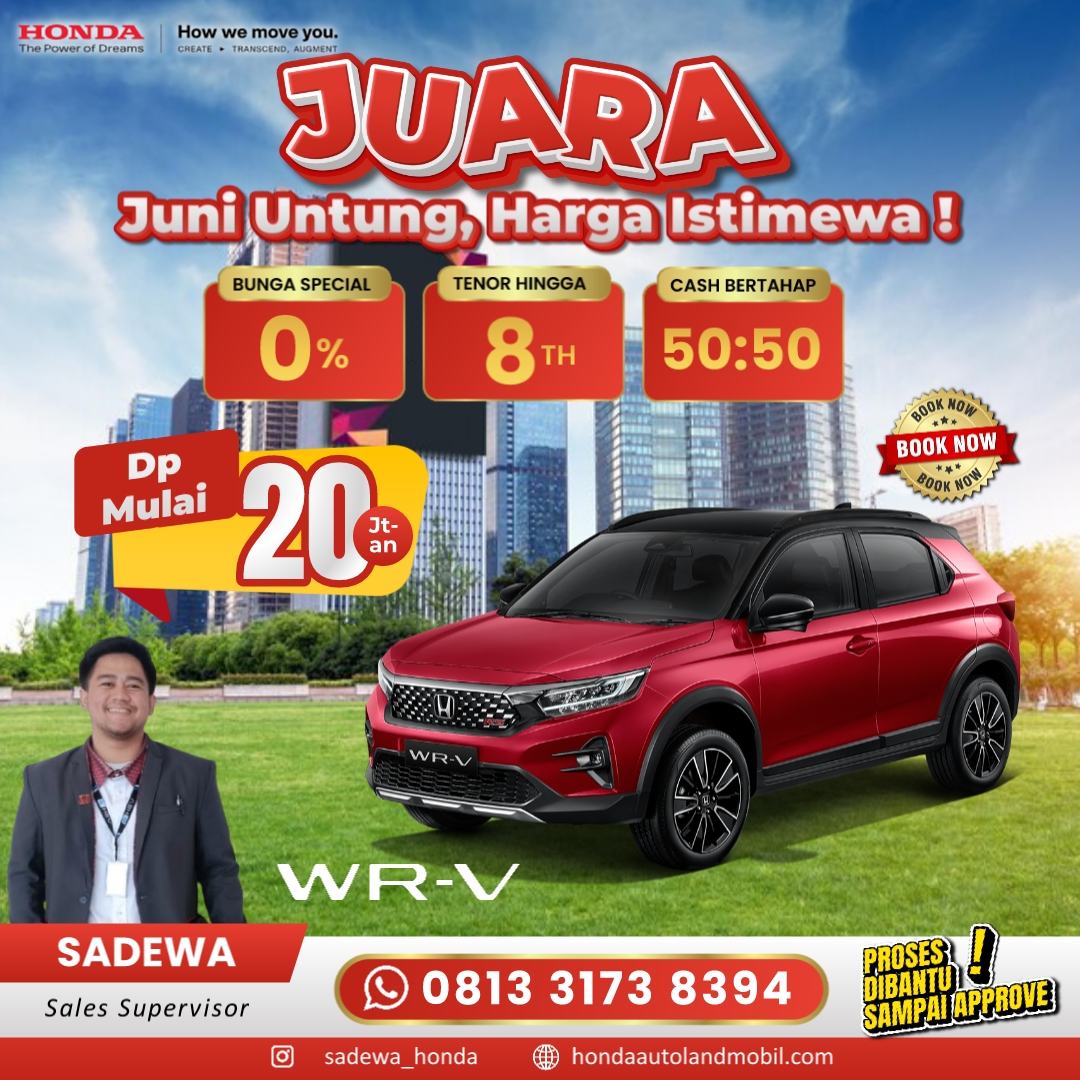 Promo Honda WR-V Special Juni 2025 Jakarta