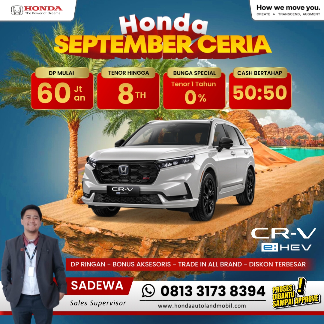 PROMO HONDA CR-V SEPTEMBER CERIA 2025