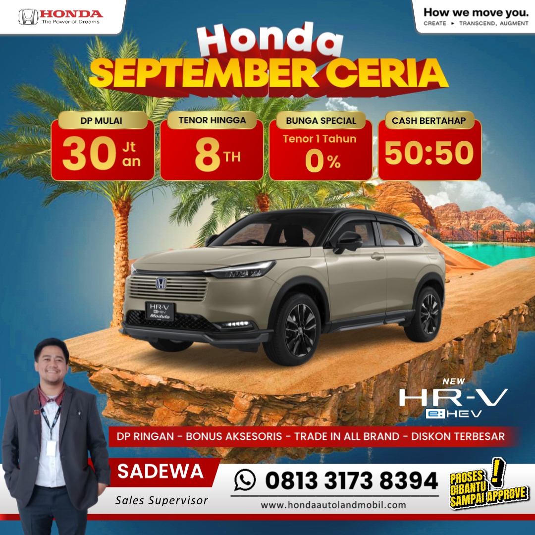 PROMO HONDA HR-V SEPTEMBER CERIA 2025 JAKARTA